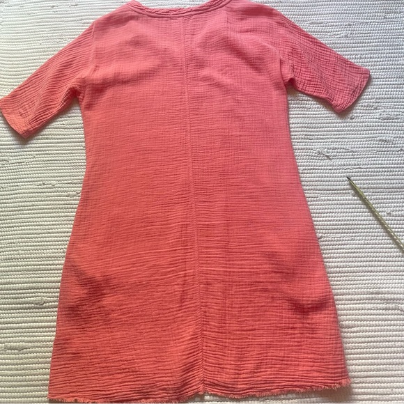 Modosoc Los Angeles XS Mauve Pink Cotton Dress Contemporary Bohemian Dress - Picture 2 of 12